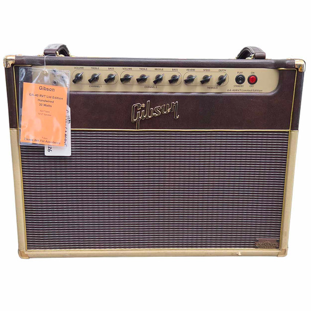 Gibson GA40RVT Limited Edition Guitar Combo USED card