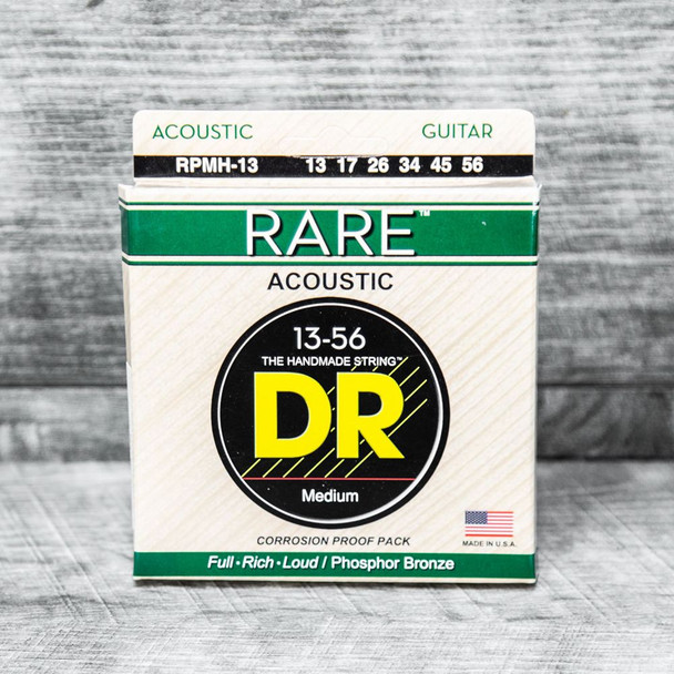 DR Handmade Strings RARE Phosphor Bronze Acoustic Medium-Heavy 13-56