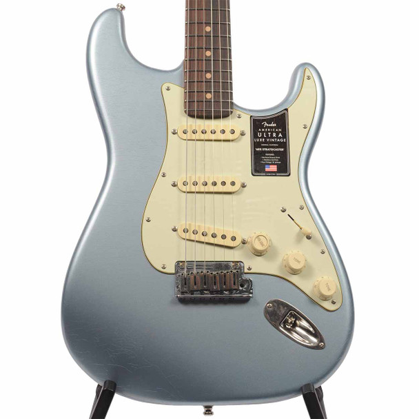 Fender American Ultra Luxe '60s Stratocaster® - Aged Heirloom Ice Blue Metallic TOp Fender American Ultra Luxe '60s Stratocaster® - Aged Heirloom Ice Blue Metallic TOp