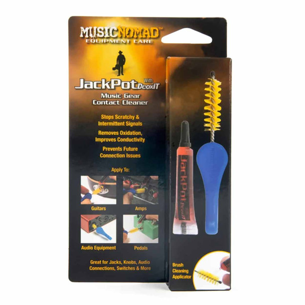 Music Nomad JackPot Music Gear Contact Cleaner with Deoxit® & Cleaning Brush