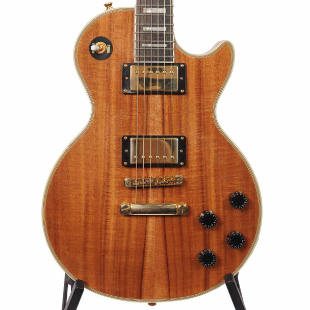Epiphone 2017 Les Paul Custom Pro Electric Guitar Koa with Case Used Top