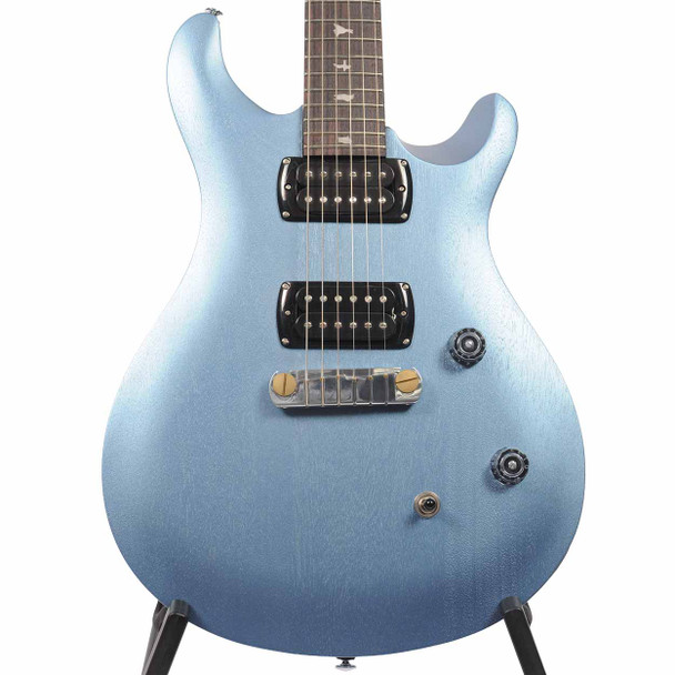 PRS SE CE24 Standard Stoptail Satin - Ice Blue Metallic Top