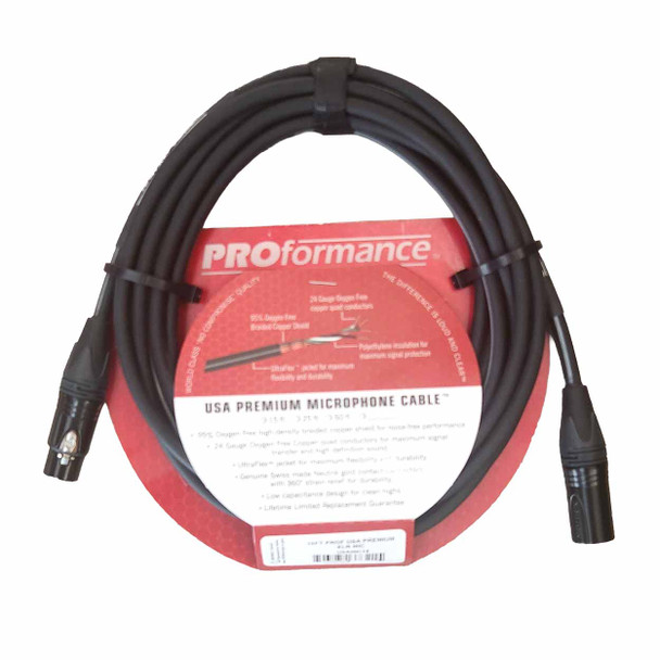 PROformance 15' USA Premium Microphone Cable