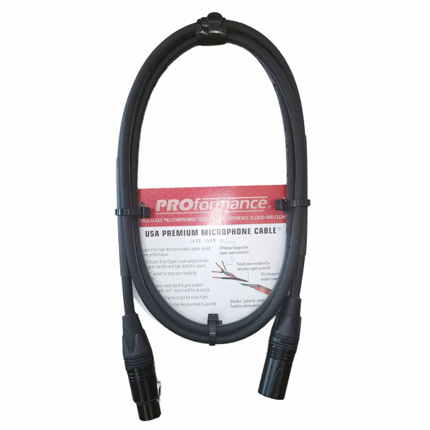 PROformance 5' USA Premium Microphone Cable