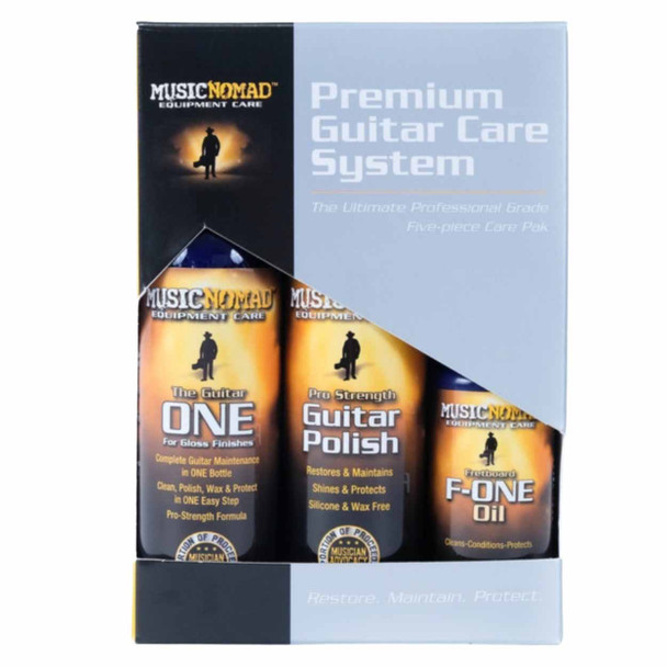 MusicNomad MN108 Premium 5-Piece Guitar Care Kit