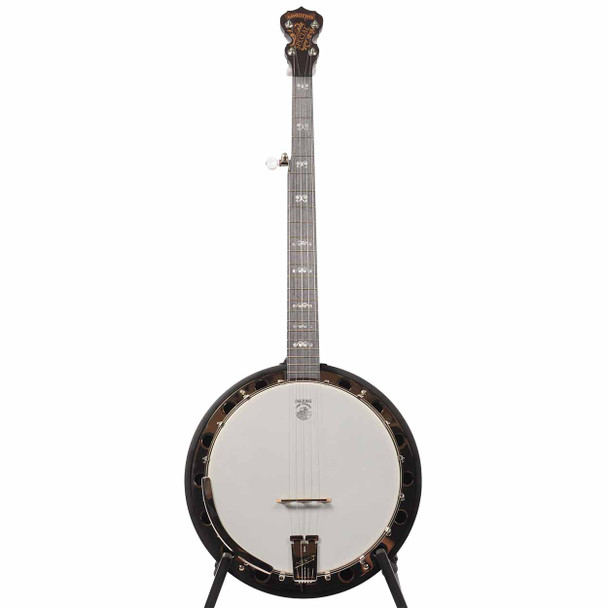 Full front view of Deering Artisan banjo card