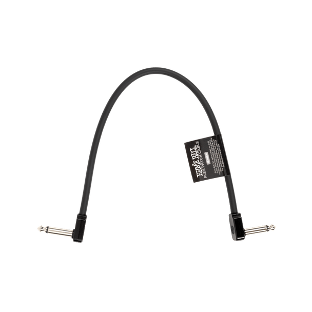 Ernie Ball Flex Patch Cable 12in - Black - Single