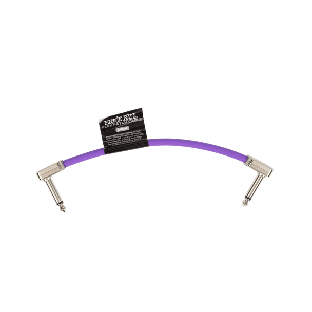 Ernie Ball Flex Patch Cable 6in - Purple - Single