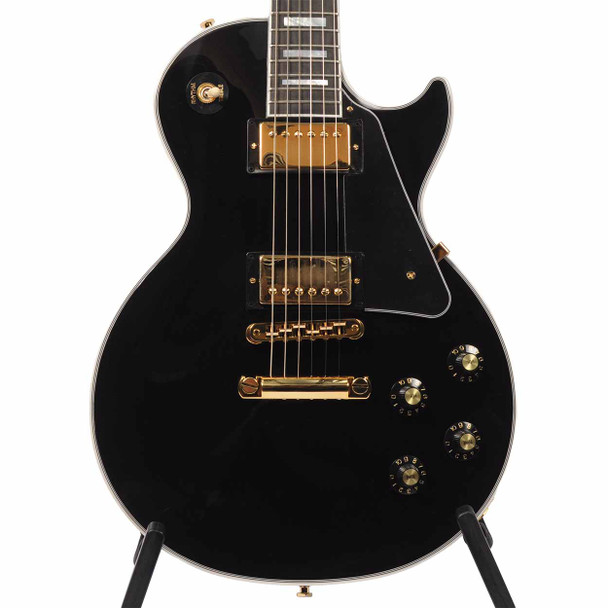 Closeup of Gibson Les Paul Custom 70s - Ebony