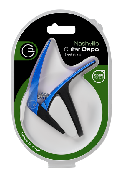 G7th Nashville 6-String Capo Blue card