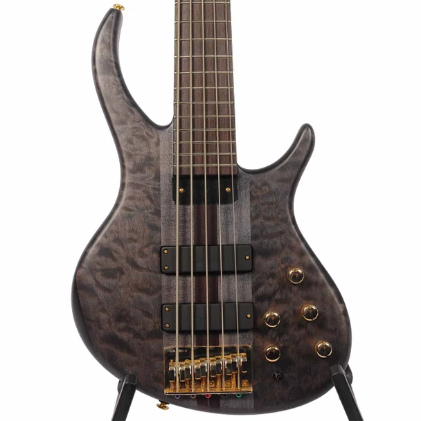 Tobias Classic V 5-String Bass Guitar - Transparent Black Satin card