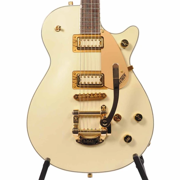 Gretsch 2024 Electromatic Pristine LTD Jet Single-Cut with Bigsby with Bag - White Gold - Used card