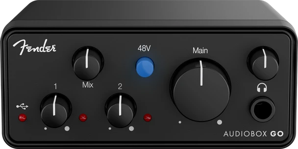 Fender AudioBox Go 2x2 USB-C Audio Interface - Black card