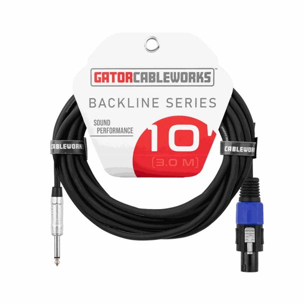 Backline Series 10 Foot TS to Twist Lock Connector Speaker Cable card