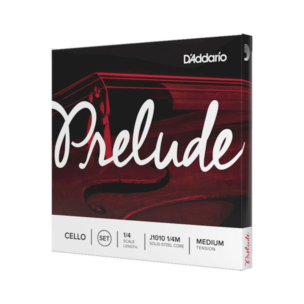 Prelude Cello String Set, 1/4 Scale, Medium Tension