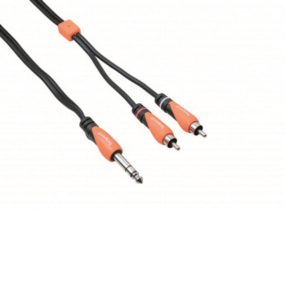 Bespeco Y Cable - 1/4" Stereo - 2 RCA M 6'