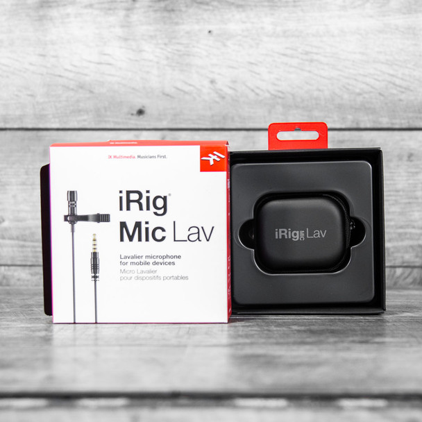 IK Multimedia Lavalier mic with built in monitoring for iPhone, iPad, iPod touch and Android