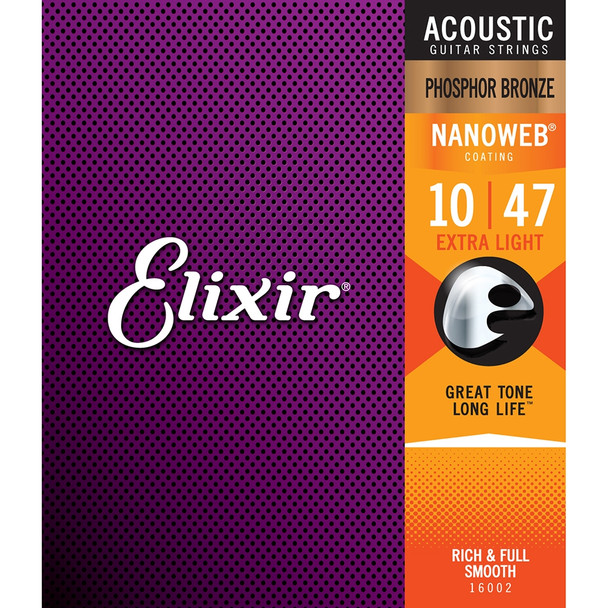 Elixir Nanoweb Phosphor Bronze 10-47 Extra Light