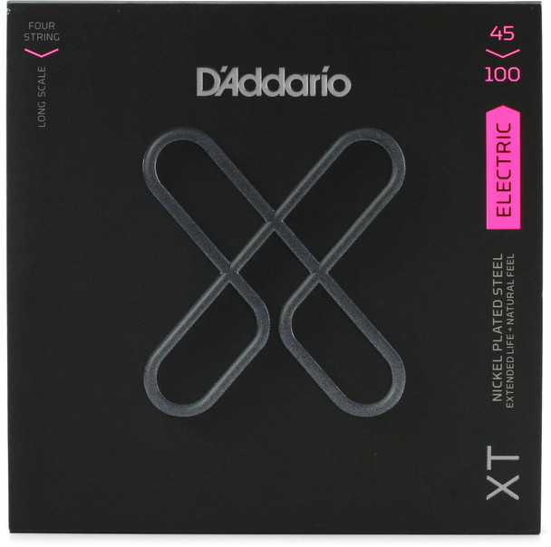 D'Addario XT Bass Nickel Plated Steel, Regular Light, Long Scale, 45-100