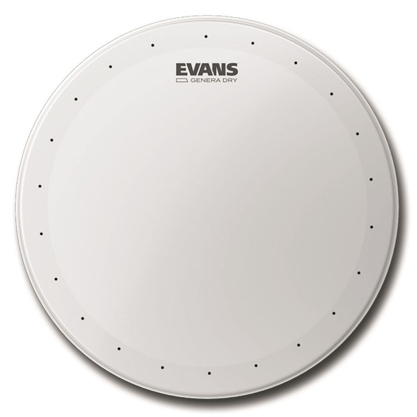 Evans Genera Dry Coated Snare Batter Drum Head, 12"