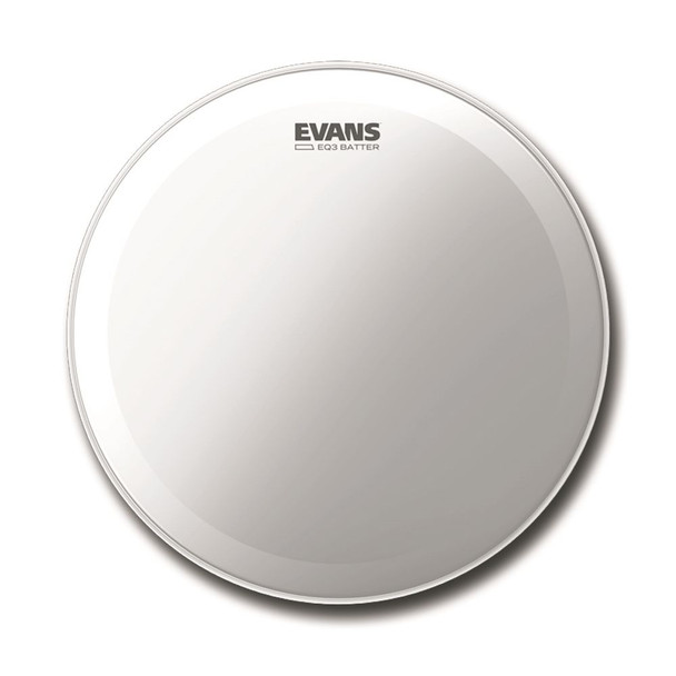 Evans EQ3 Frosted Bass Batter Drum Head, 20"