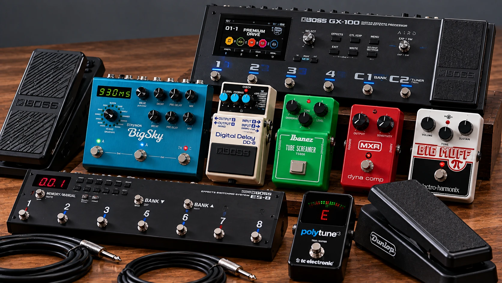 Guitar effects pedals and processors