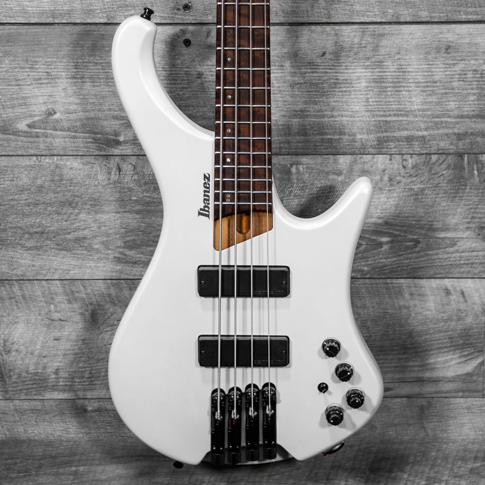 Ibanez 4-String Headless Electric Bass Pearl White Matte - The