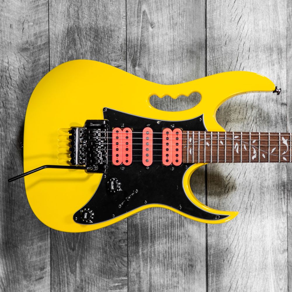 Ibanez JEMJRSP Steve Vai Signature Electric Guitar Yellow - The