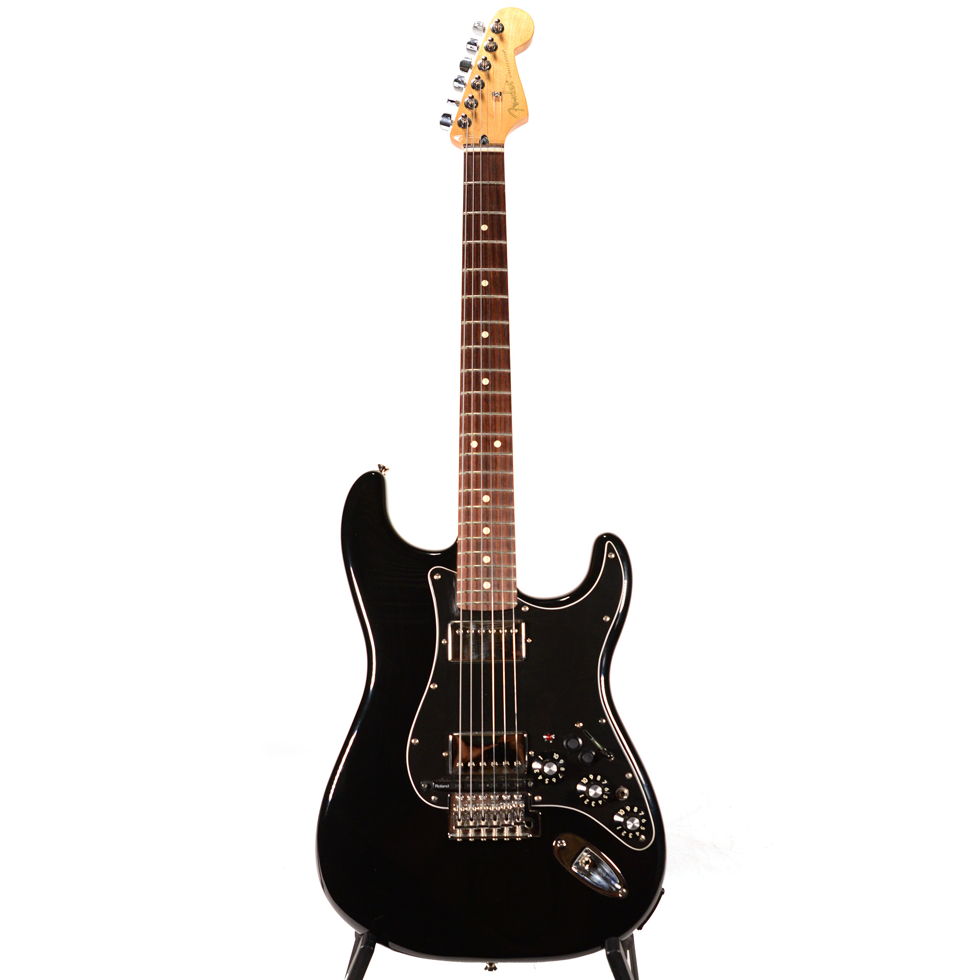 Fender Stratocaster HH 2011 Black w/Roland MIDI Pickup USED - The
