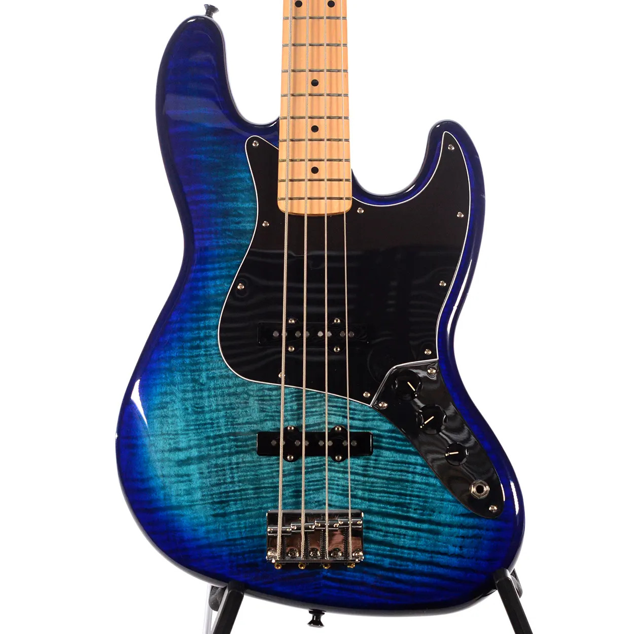 Fender Player Jazz Bass Plus Top Blue Burst 2021 USED - The
