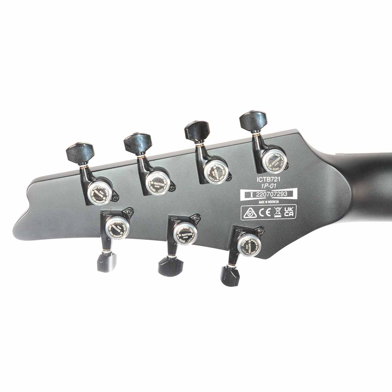 Ibanez Iceman Iron Label 7-string Electric Guitar - Black