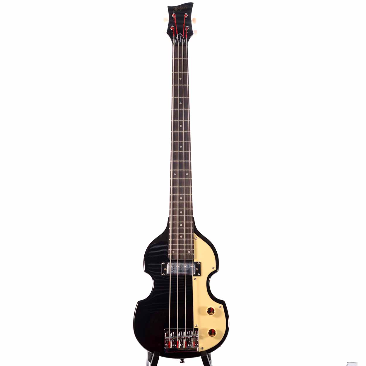 Hofner Shorty Violin Bass CT - Black - The Music Den