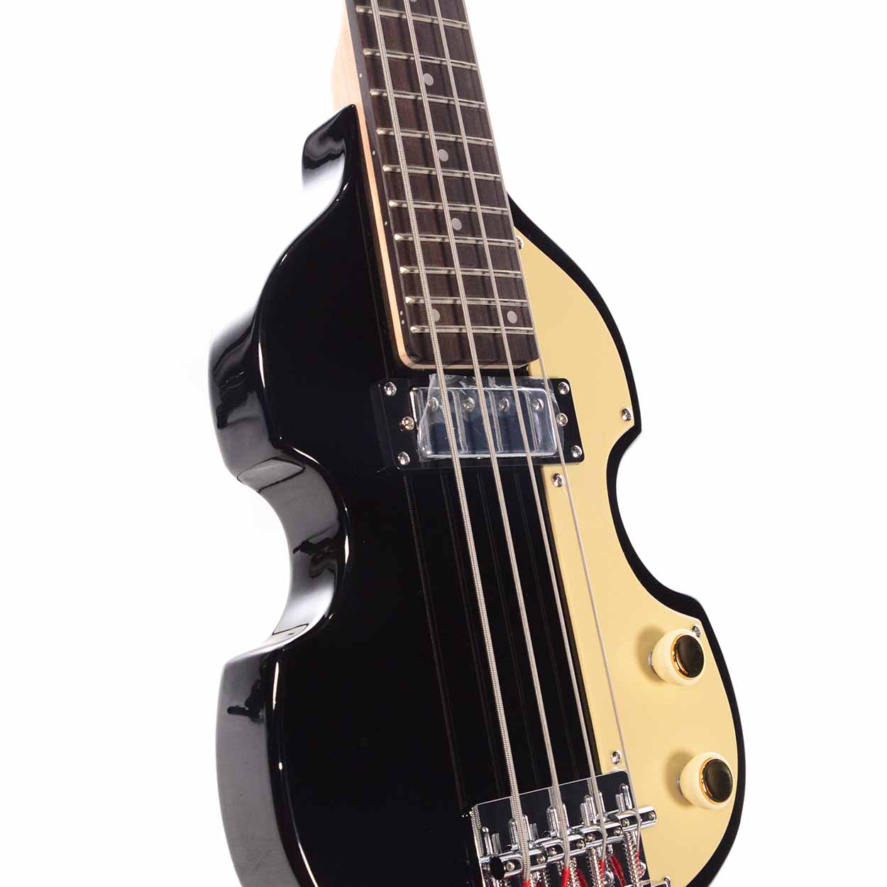 Hofner Shorty Violin Bass CT - Black - The Music Den