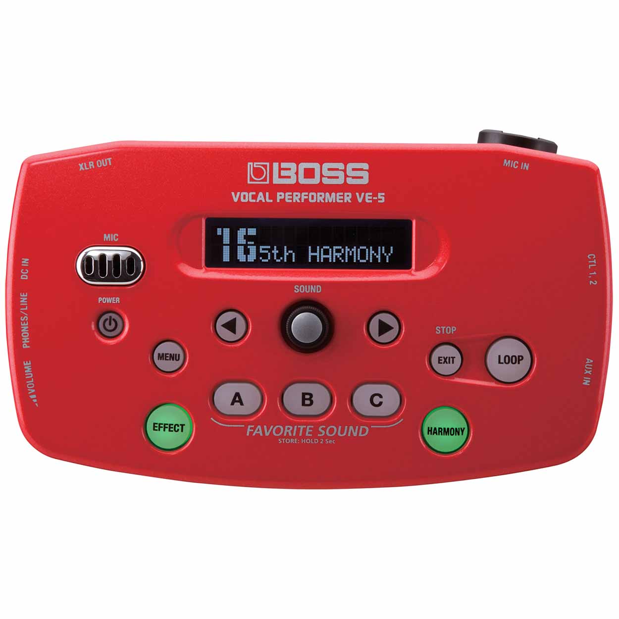 Vocal performer VE-5 BOSS ボーカルエフェクター Boss VE-5 Vocal Performer Effects Processor - Red - The Music Den