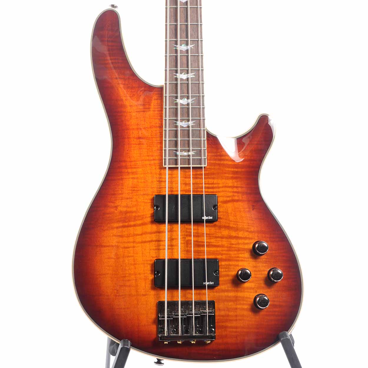 ベース Schecter Omen extreme-4 Schecter Omen Extreme-4 Bass Guitar - Vintage Sunburst