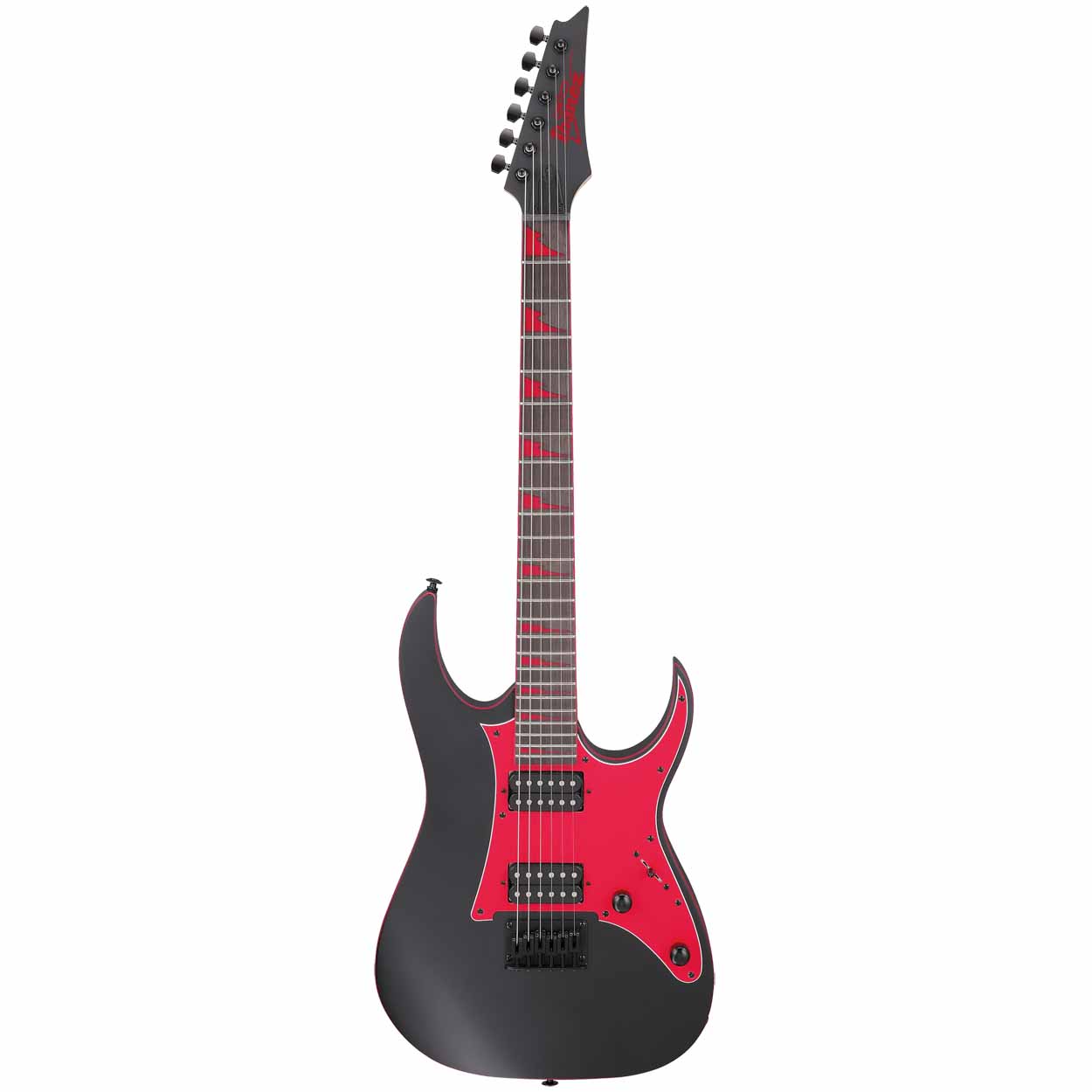 Ibanez GIO Series GRG131DX - Flat Black / Red - The Music Den