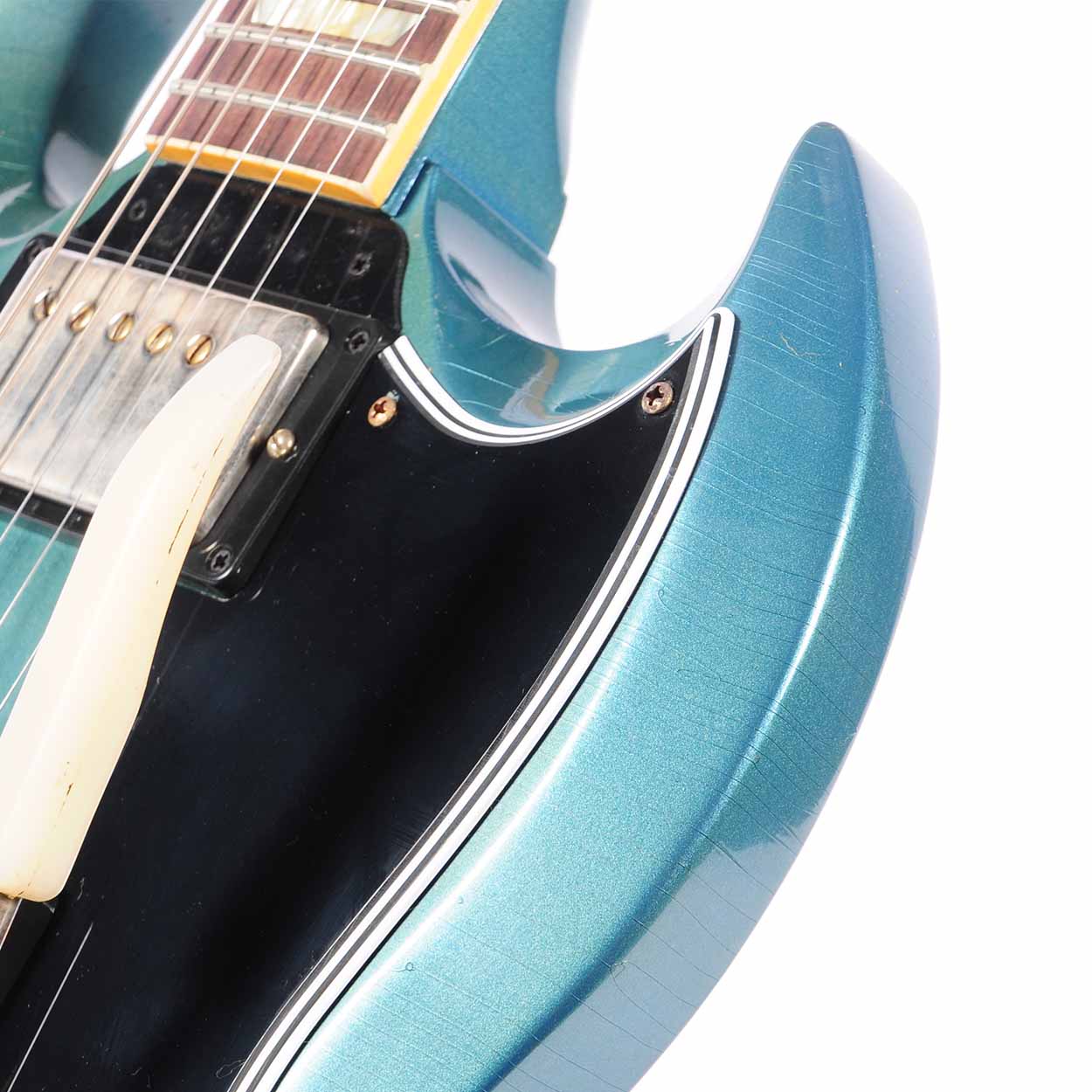 Hard Aged ‘65 SG replica Vibrola-unit Gibson Custom Shop 1964 SG Standard Reissue W/ Maestro