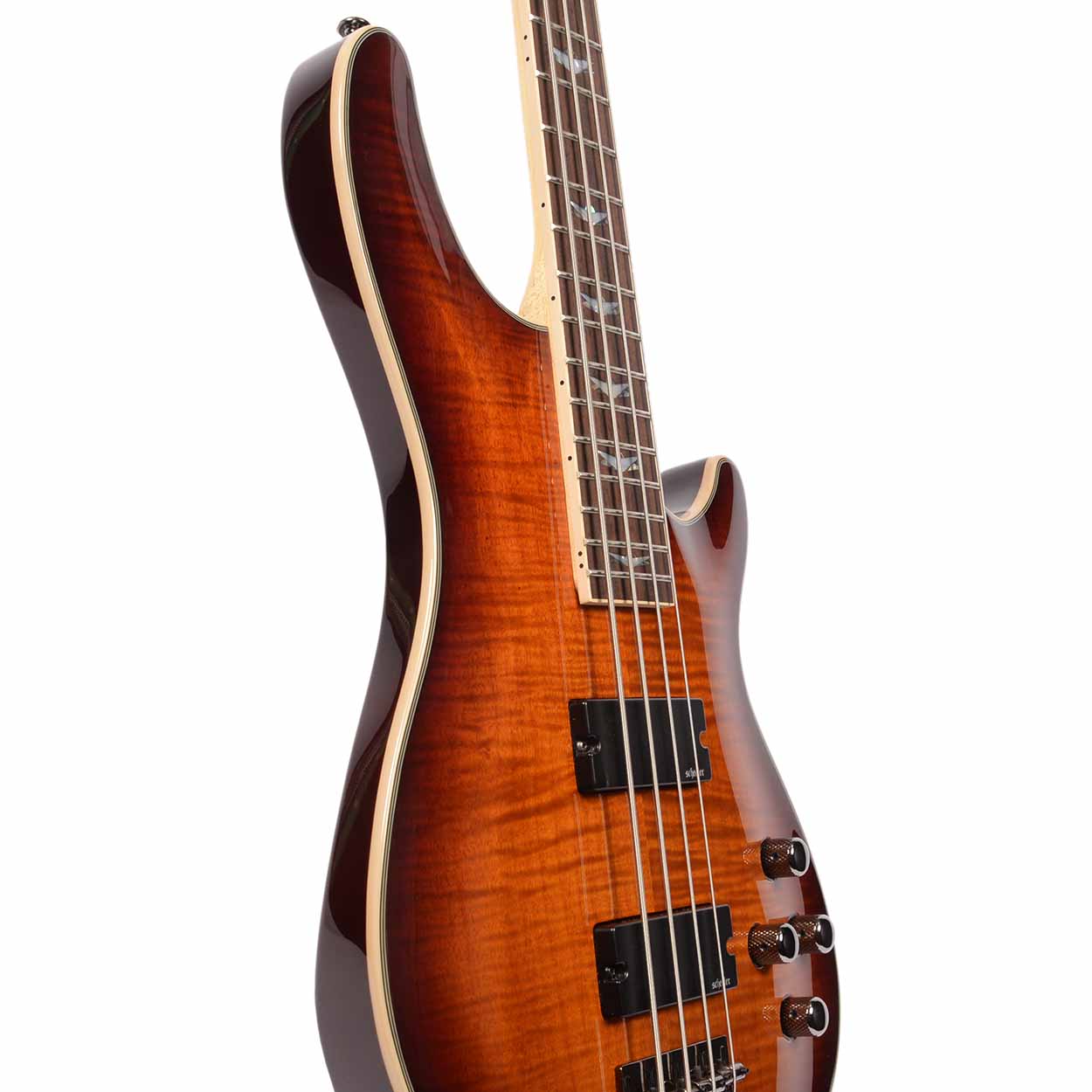Schecter Diamond Series Omen Extreme-4 Bass Active Pickups & Bag