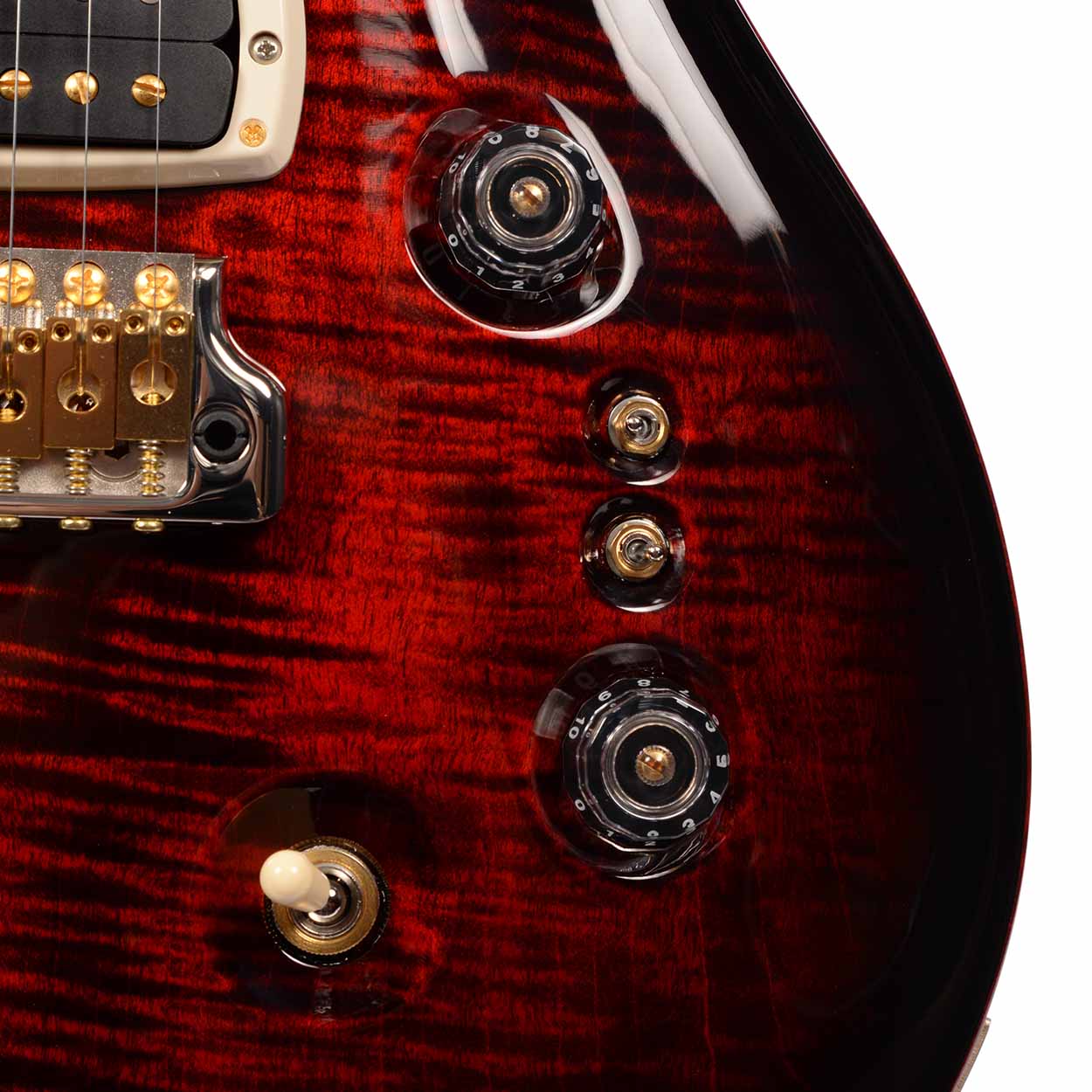 PRS Custom 24-08 - 10 Top Fire Smokeburst - The Music Den