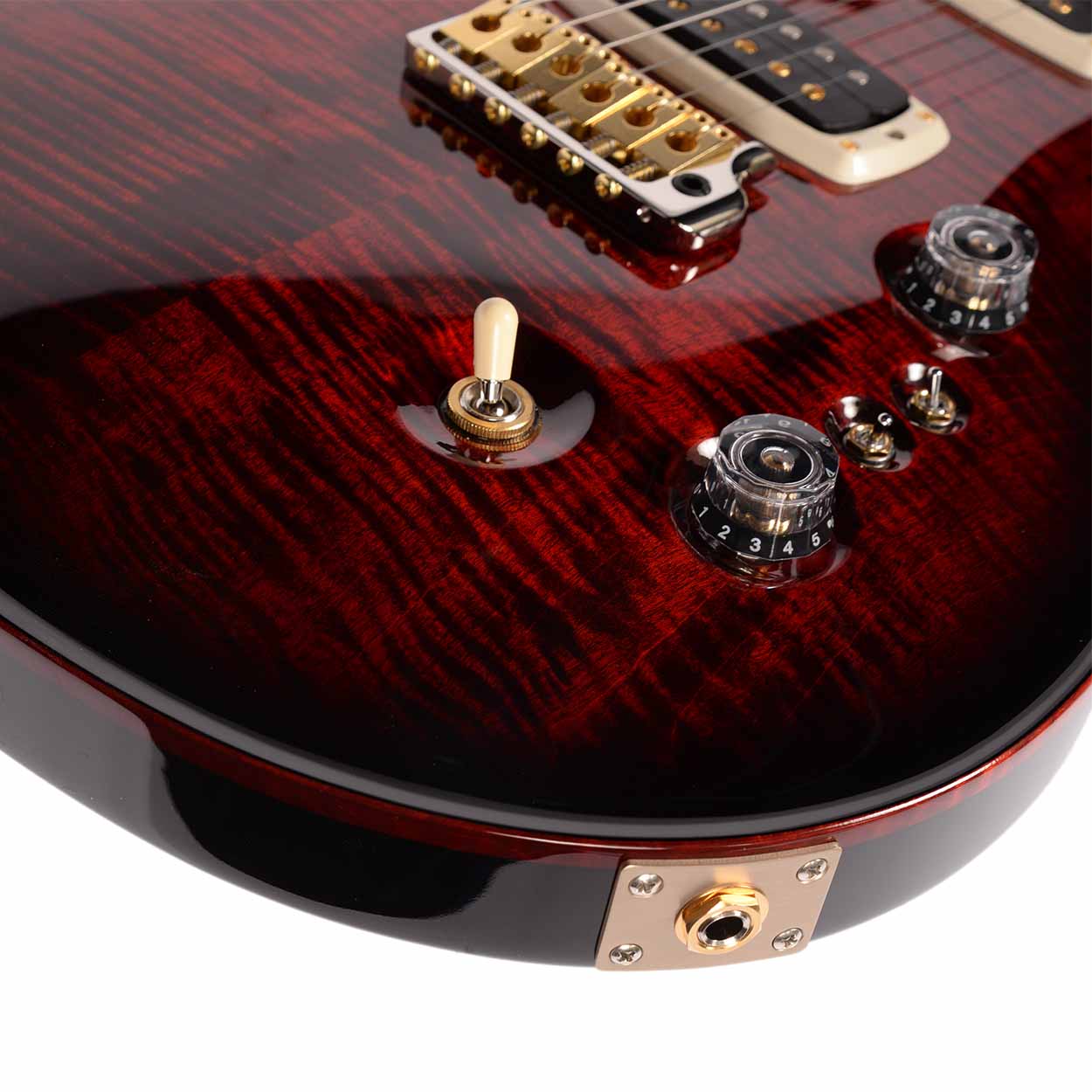PRS Custom 24-08 - 10 Top Fire Smokeburst - The Music Den