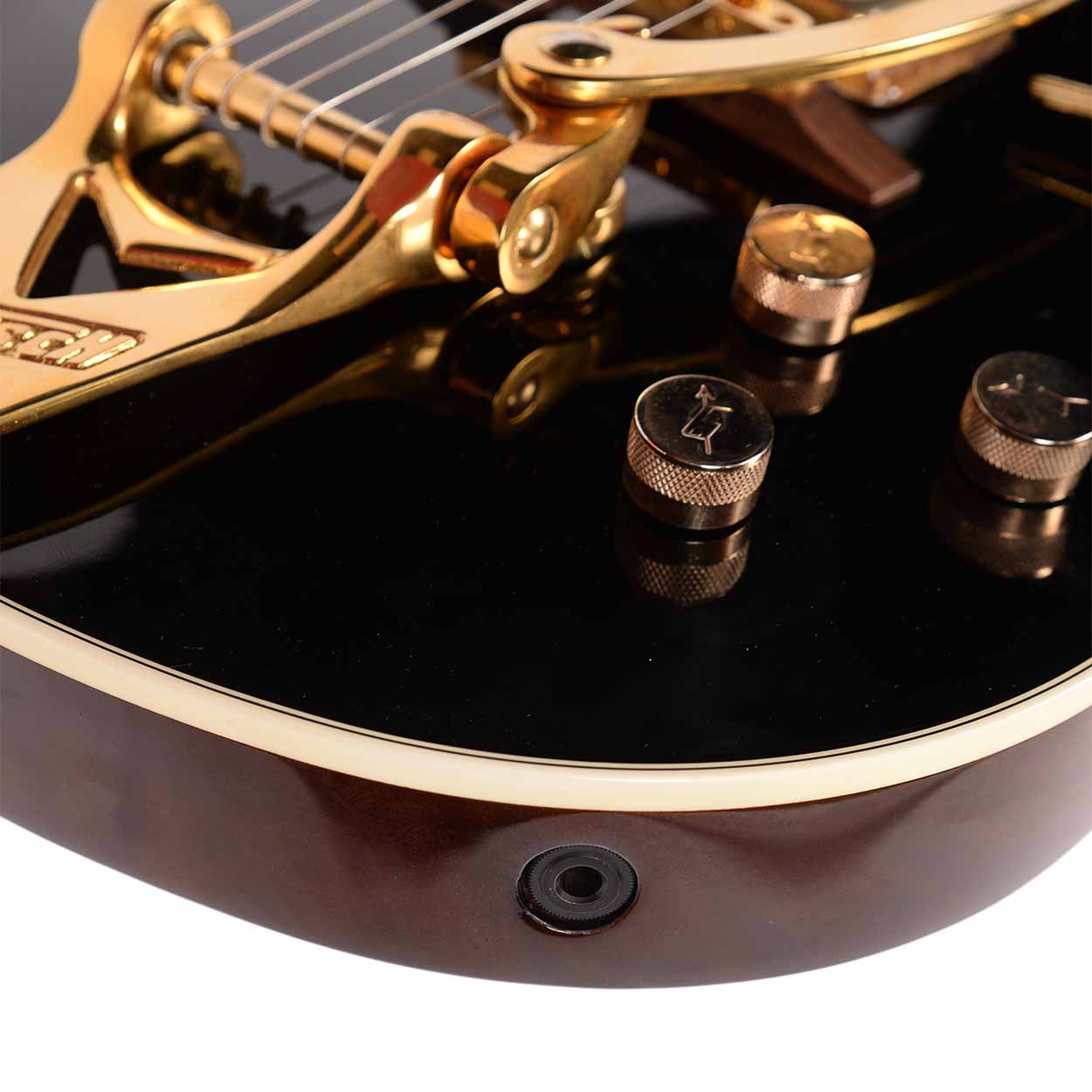 Gretsch 6128T 2002 Duo Jet Black w/Gold Hardware USED - The Music Den