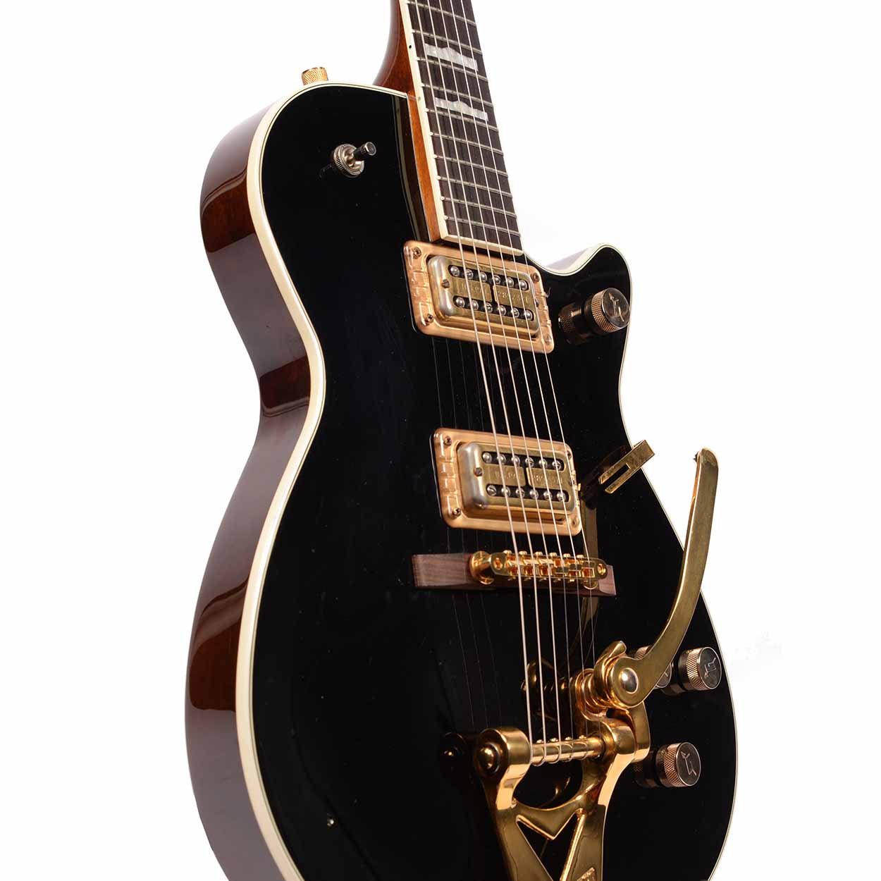 Gretsch 6128T 2002 Duo Jet Black w/Gold Hardware USED - The