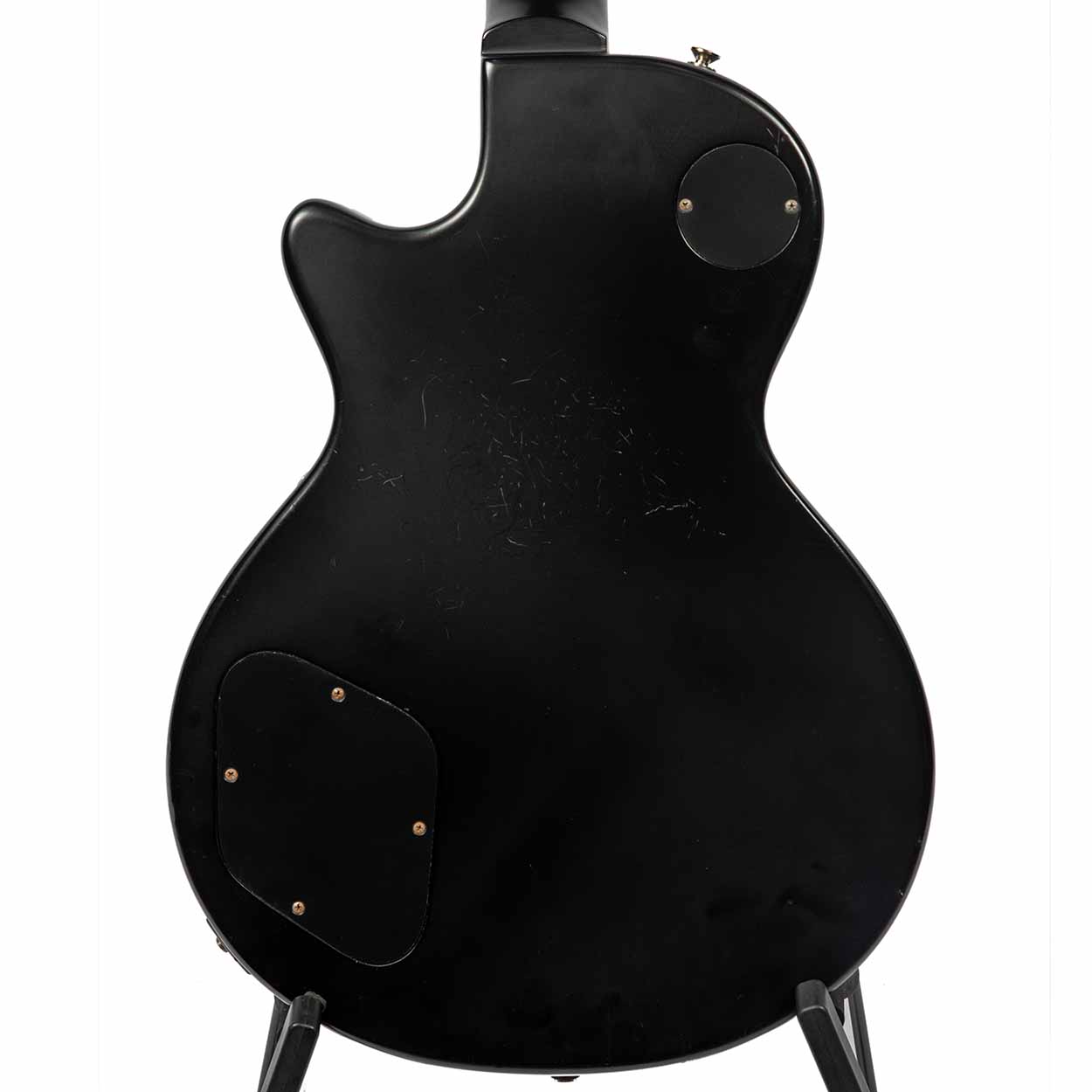 Used Agile 3010 Electric Guitar Les Paul Copy Satin Black - The