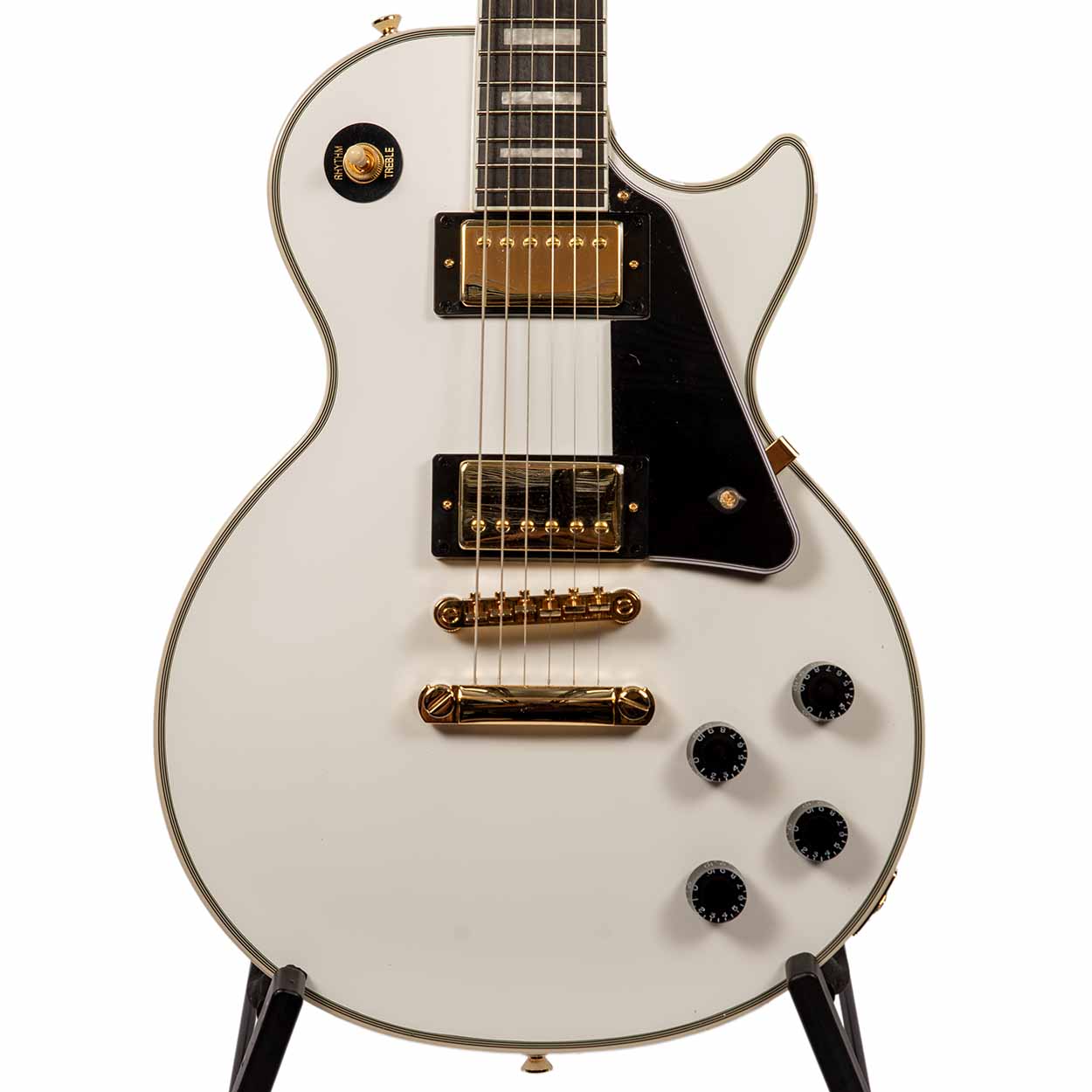 ギター Epiphone Les Paul Custom White Amazon.com: Epiphone Les Paul Custom, Alpine White with Gold