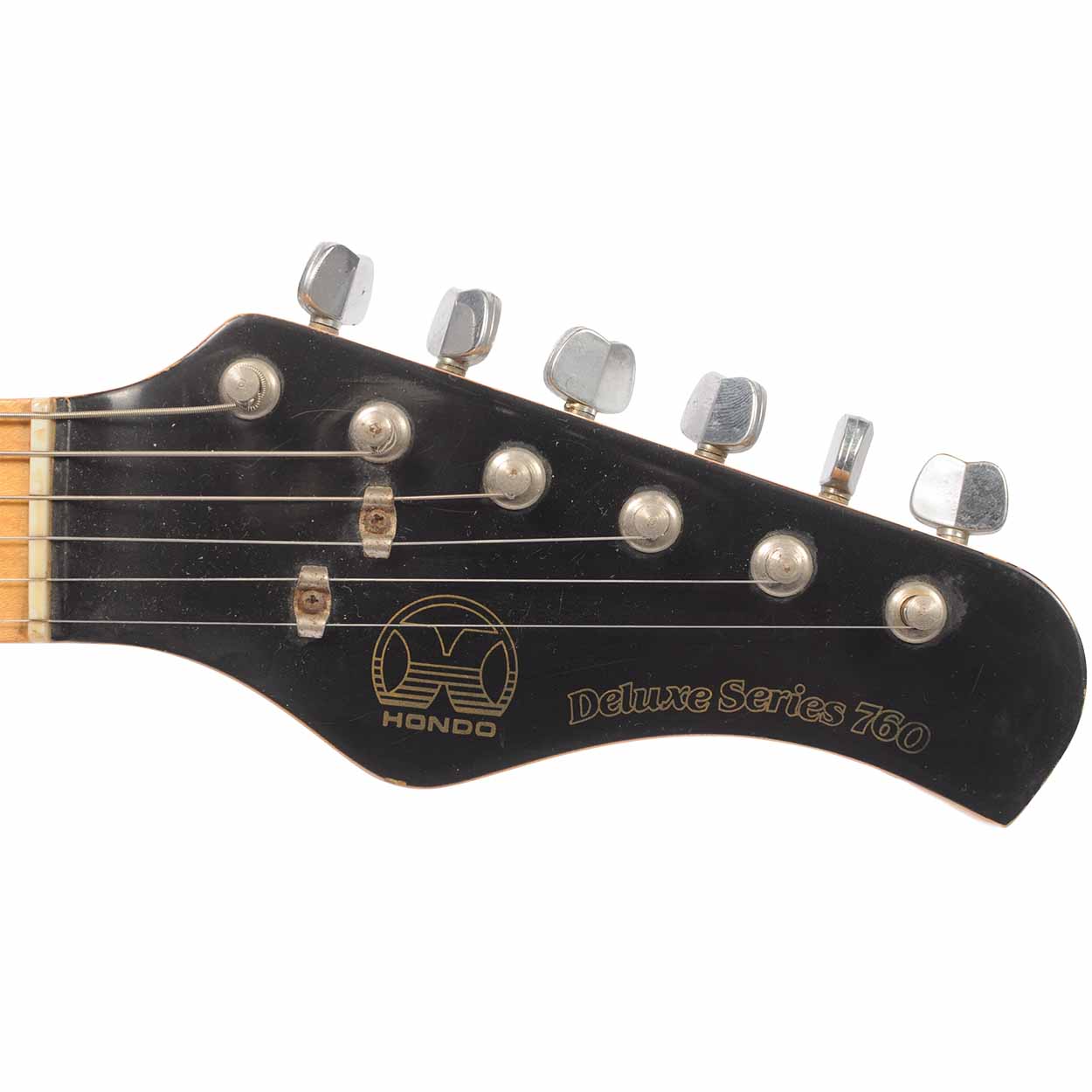 Hondo 1980's Deluxe series 760 Electric Guitar Black USED - The