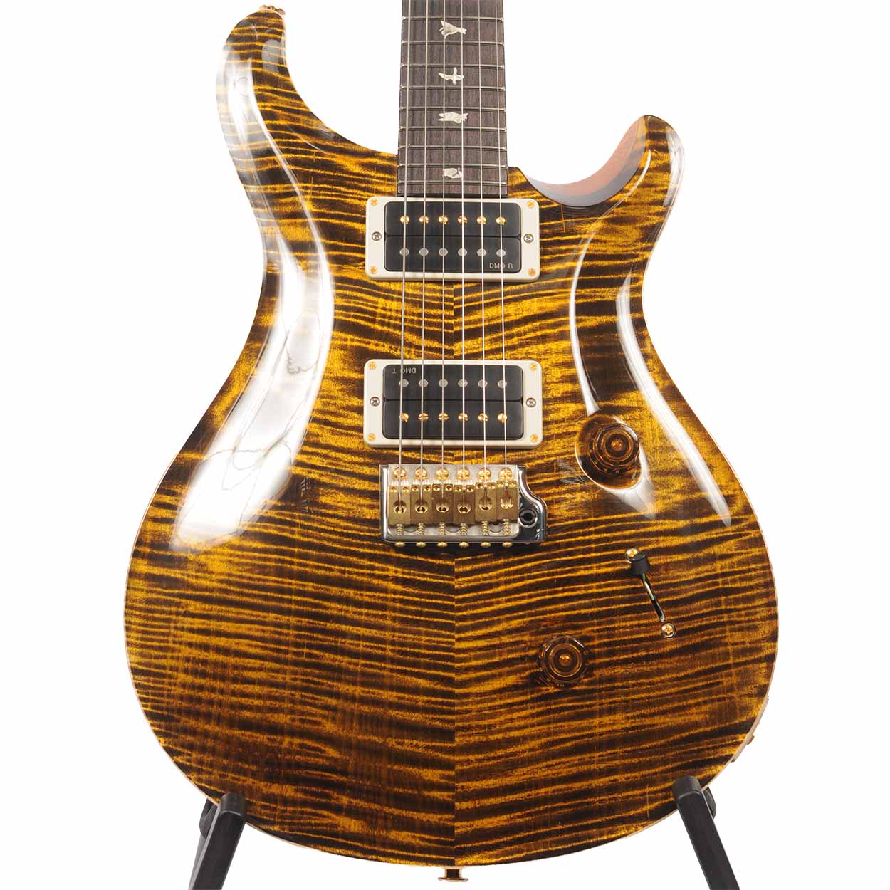 PRS Custom 24 - 10 Top / Pattern Thin - YI- Yellow Tiger - The