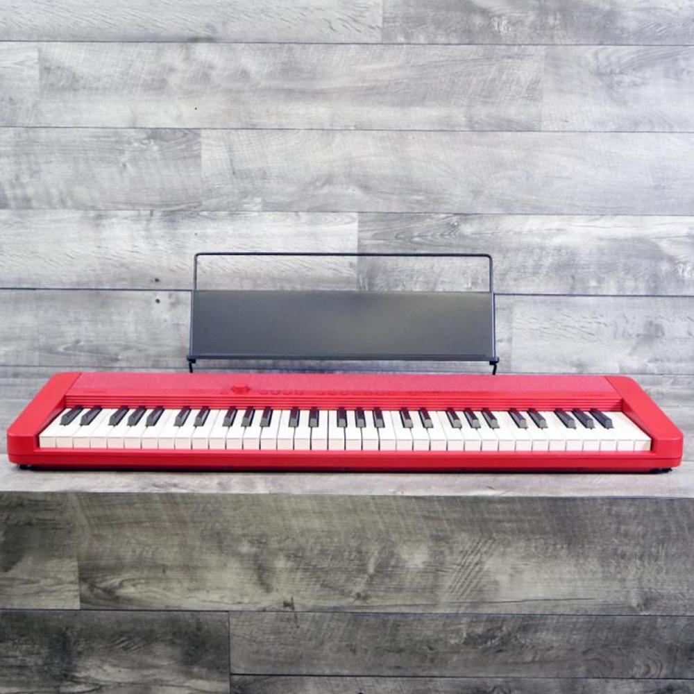 Casiotone 61 Key Portable Keyboard (Red) - The Music Den