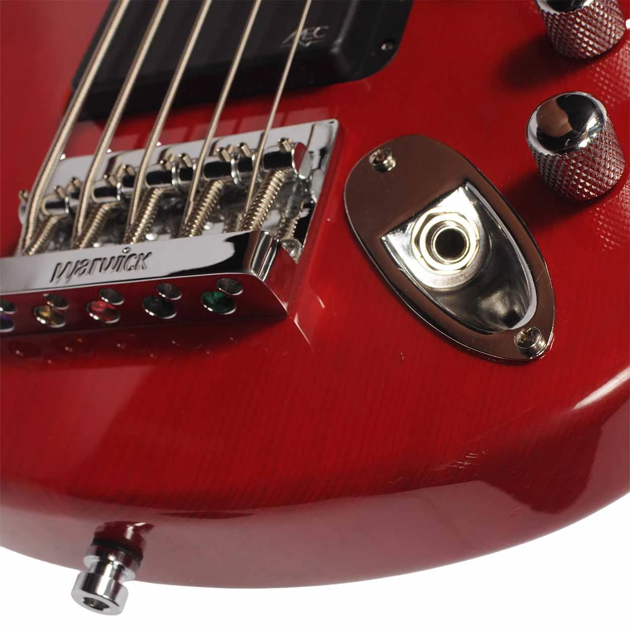 Warwick RockBass Streamer Standard 5 String Bass Guitar Red w/gig