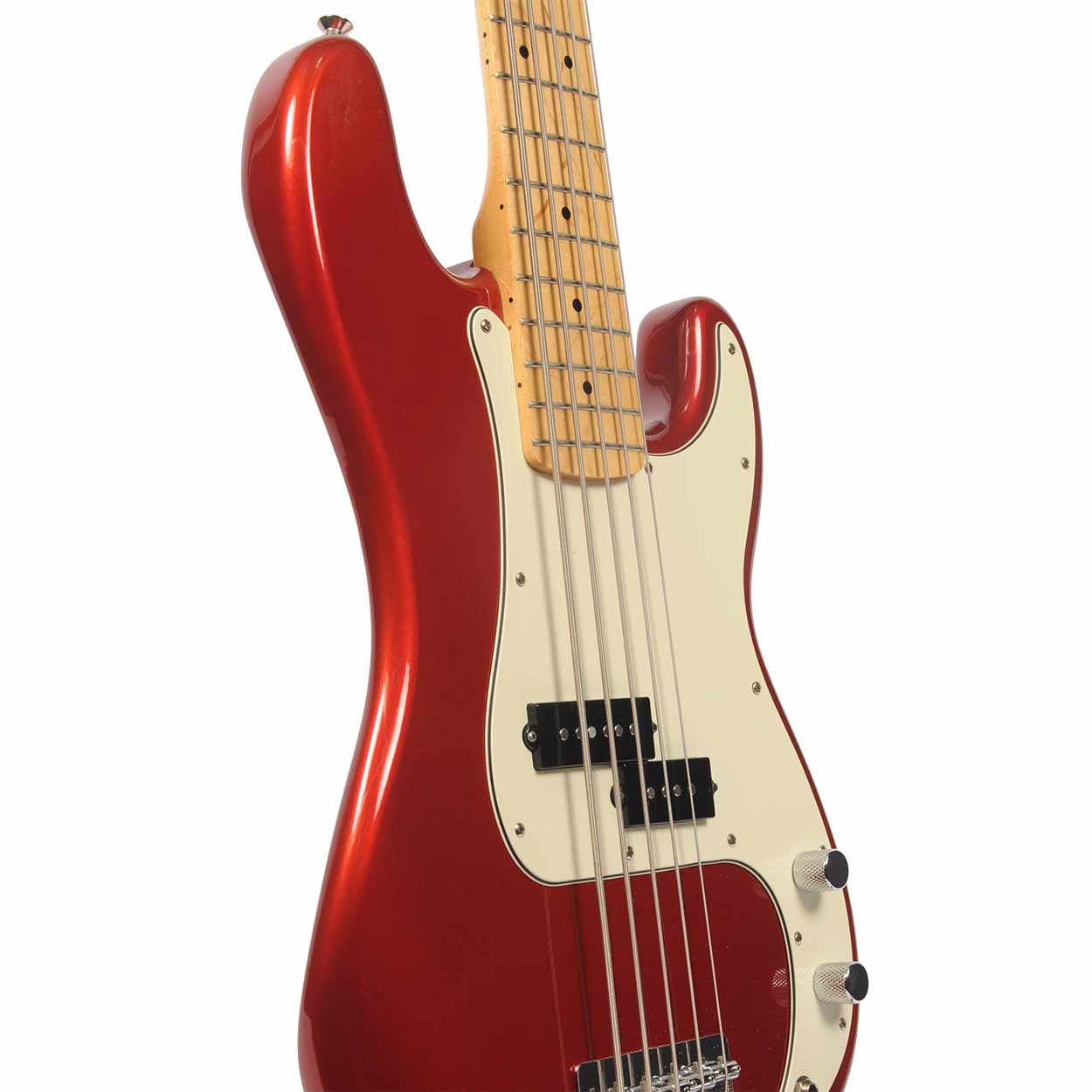 Squier 2014 Vintage Modified Precision Bass V - Candy Apple Red w