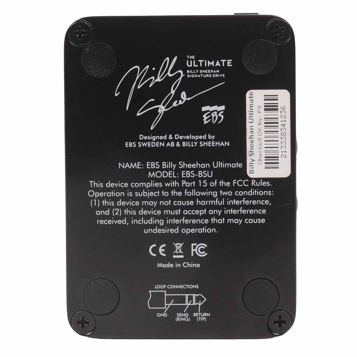 Billy Sheehan Signature Drive ベースエフェクター Billy Sheehan Signature Drive ベースエフェクター EBS Billy Sheehan
